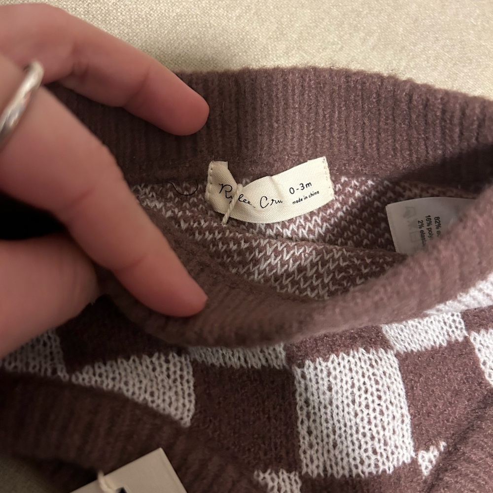 Rylee + Cru Checkered Knit Bloomers - Picture 3 of 4